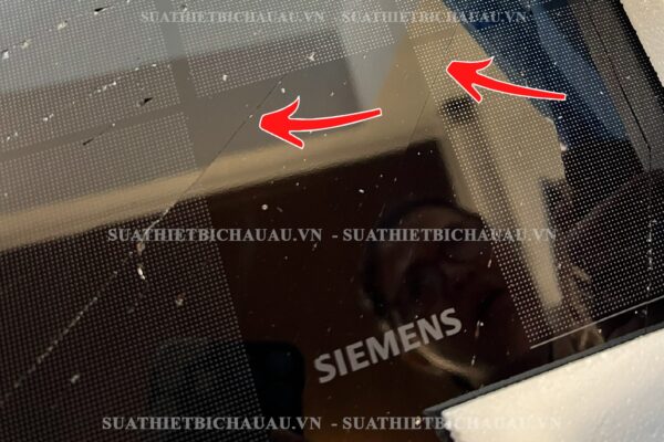 Vết nứt vỡ bếp Siemens mới 100% do vận chuyển