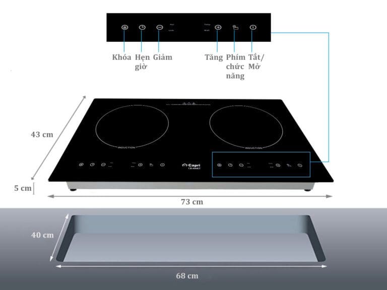 Thay mặt kính bếp từ Capri giá bao nhiêu? Địa chỉ thay mặt kính bếp từ uy tín