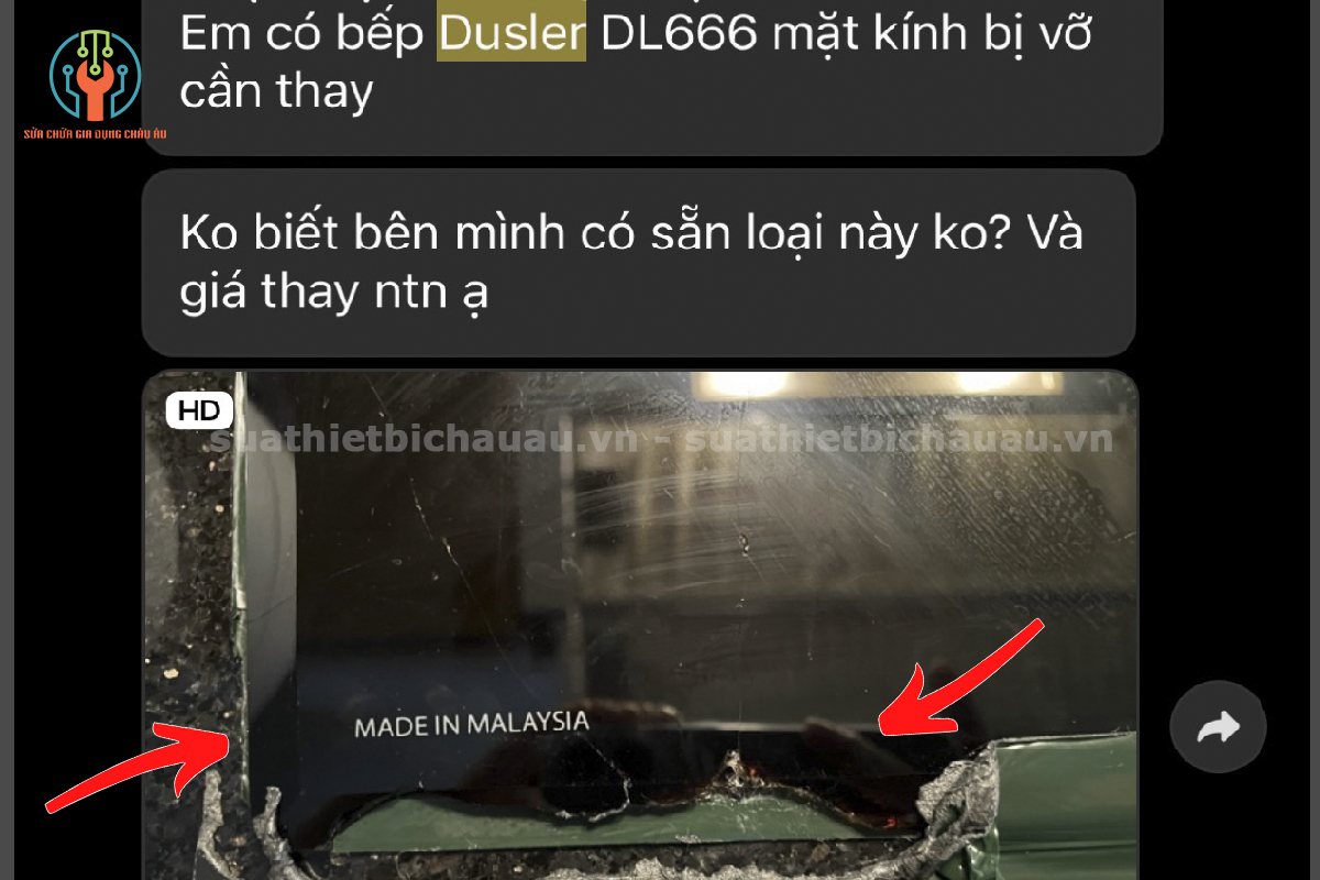 Mã kính Dusler DL666 cần thay 
