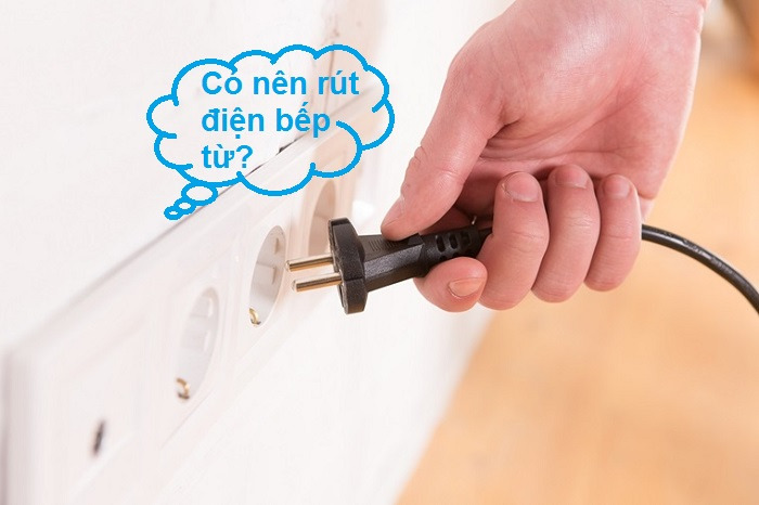 Không nên rút nguồn điện bếp từ Bosch/Siemen ngay khi nấu xong