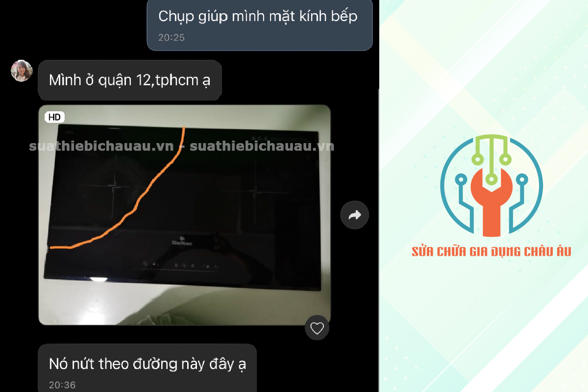 Dịch vụ thay kính bếp từ với linh kiện chính hãng được đánh giá cao