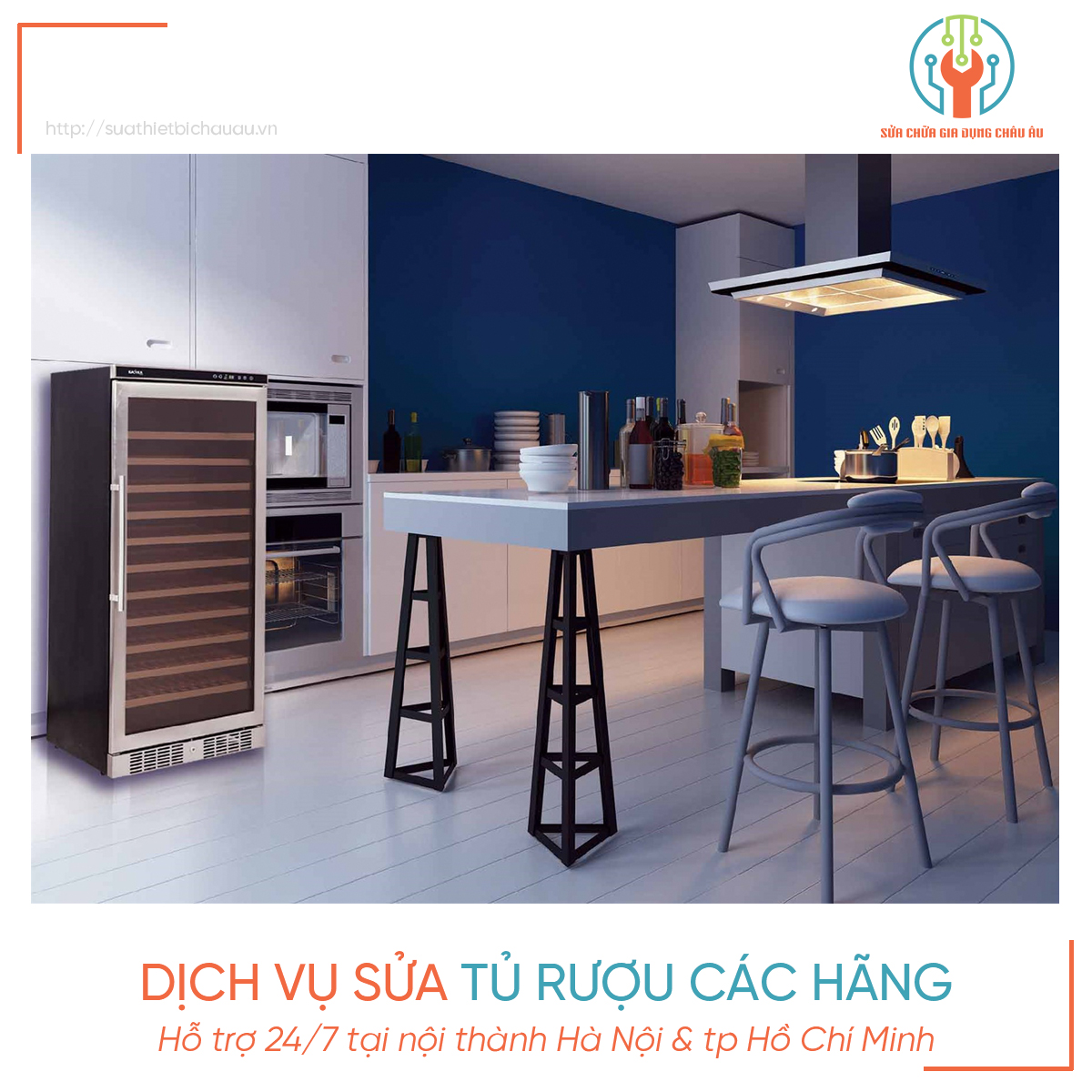 Sửa Thiết Bị Châu Âu có 2 cơ sở sửa tủ rượu, tủ cigar tại TP Hồ Chí Minh được người dùng tin tưởng