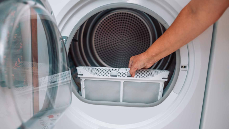 Máy giặt sấy không sấy khô quần áo do bị quá tải