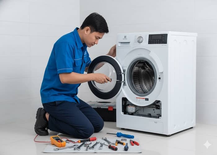 Dịch vụ Vệ sinh & Sửa chữa Máy giặt Electrolux tại nhà