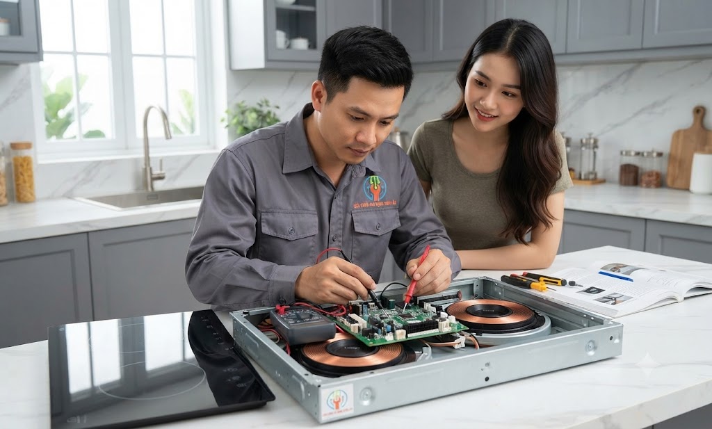 Dịch vụ sửa bếp từ tận nhà nhanh chóng đáp ứng nhu cầu cấp bách của khách hàng