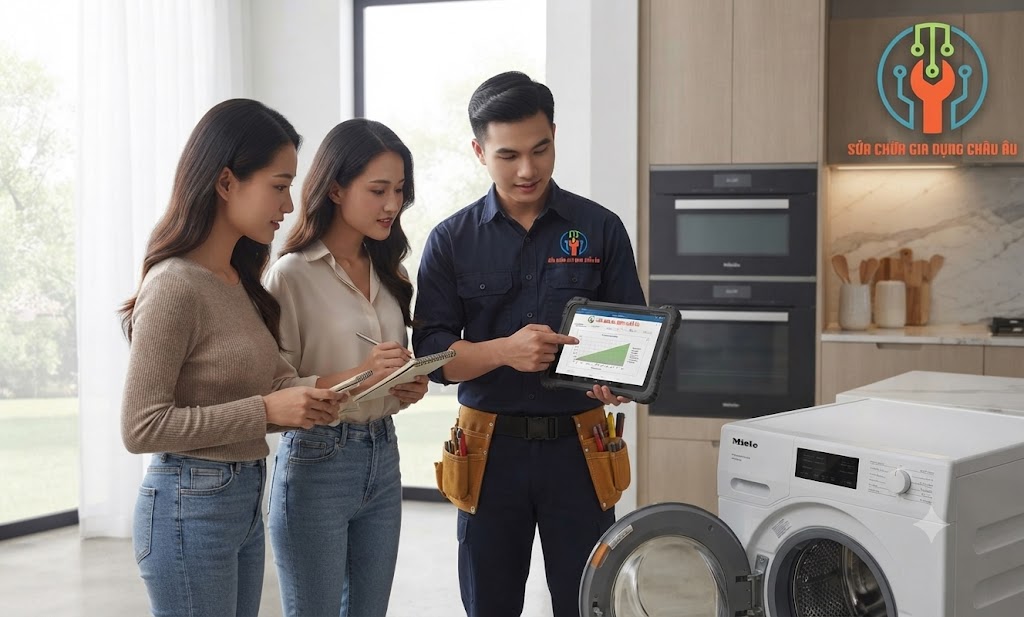 Máy giặt sấy kêu to kèm rung lắc mạnh cần được kiểm tra và sửa chữa sớm