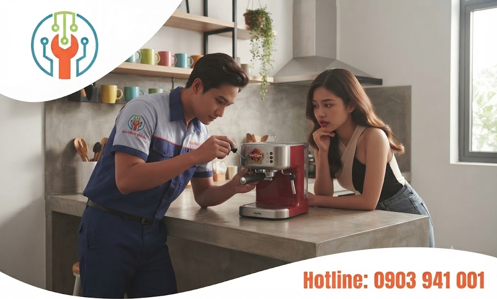Máy pha cà phê đang chạy tự tắt giữa chừng do nhiều nguyên nhân khác nhau