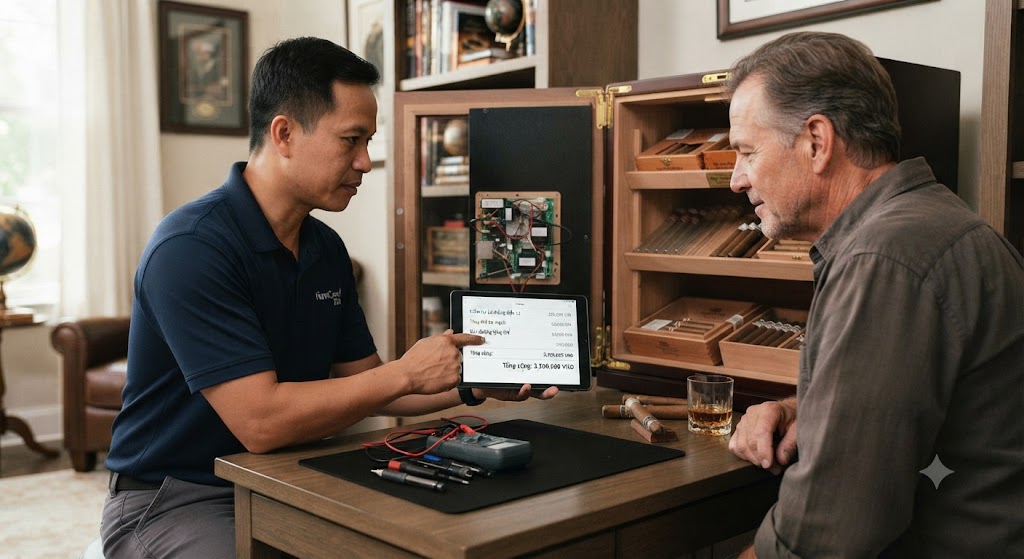 Tủ bảo quản cigar Humidor được thiết kế với nhiều mẫu mã khác nhau